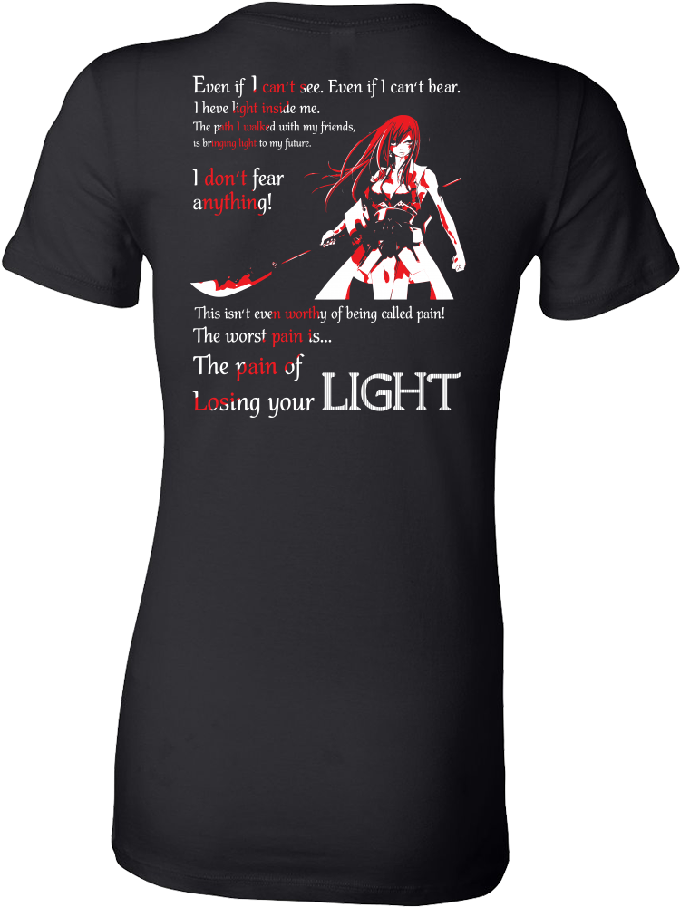 The Pain Of Losing Your Light Erza Scarlet - Erza Fairy Tail Hoodie (1000x1000), Png Download