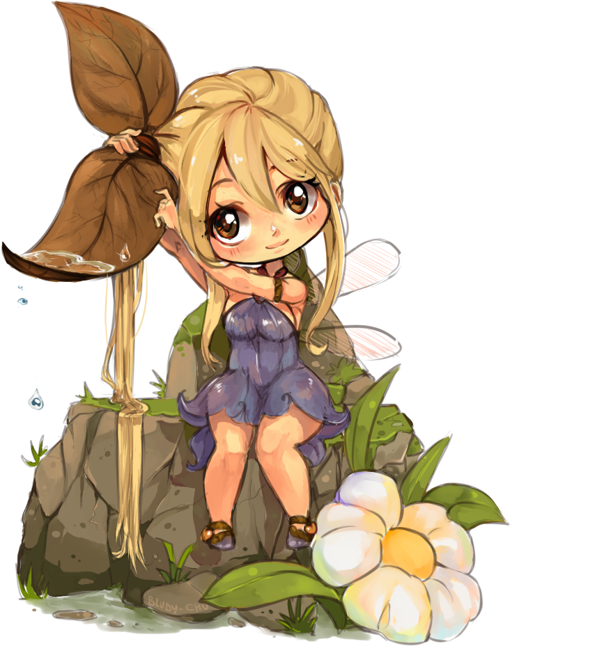 Lucy - Fairy Tail Chibi Girls Fanart (1256x1363), Png Download