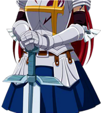 Erza Scarlet Official Art (379x379), Png Download