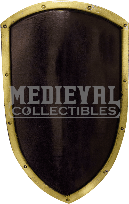 Black And Gold Ready For Battle Kite Shield - Armor Venue: Battle Kite Shield, Gold (850x850), Png Download