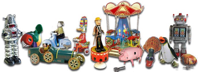 Tin Toys (700x260), Png Download