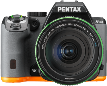Pentax K S2 With 2 Lens Kit - Pentax Ks2 Black Orange (500x500), Png Download