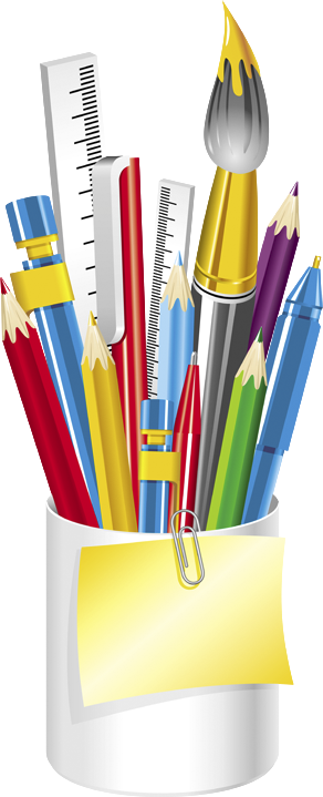 Crayon Transparent School - School Supplies Clipart Png (292x719), Png Download