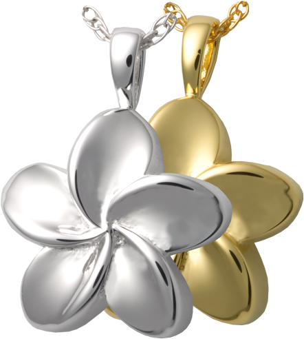 Plumeria Flower Cremation Jewelry - Cremation Jewelry: Plumeria Flower Pendant (500x500), Png Download