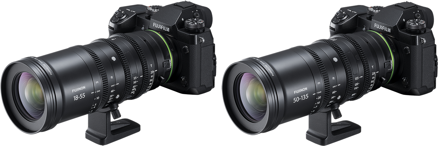 New Fujifilm High Performance Cinema Lenses, The Fujinon - Fujifilm X-h1 (1500x591), Png Download