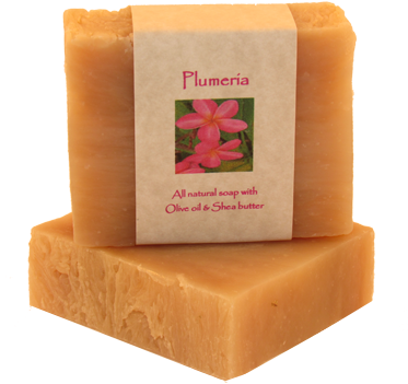 Plumeria - Bar Soap (373x377), Png Download