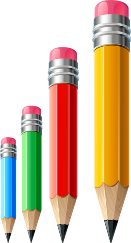 Crayons De Couleurs,articles D Ecole - Pencil (270x500), Png Download