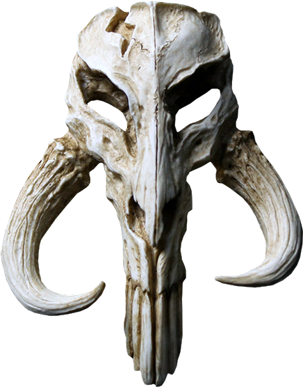 Mandalorian Skull Mini Sculpture Statue - Sculpture (480x555), Png Download