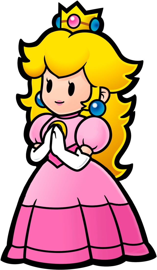 Transparent Peaches Clipart Mario - Princesa De Mario Bros (692x1155), Png Download