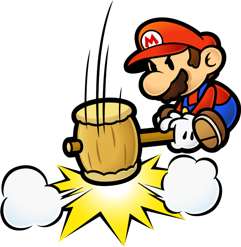 The Thousand-year Door Render - Paper Mario 1 Png (1000x1000), Png Download