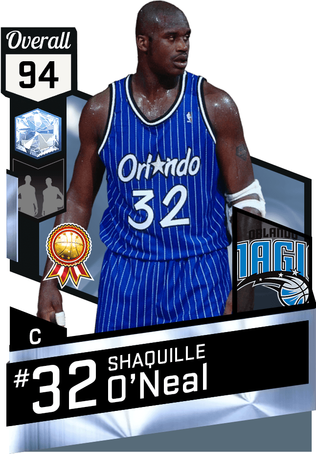 Shaquille O'neal - Shaquille O Neal 2k17 (651x941), Png Download