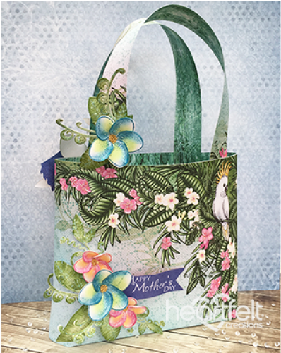 Heartfelt Creations Tropical Parrots Cling Stamp Set - Parrot (500x500), Png Download