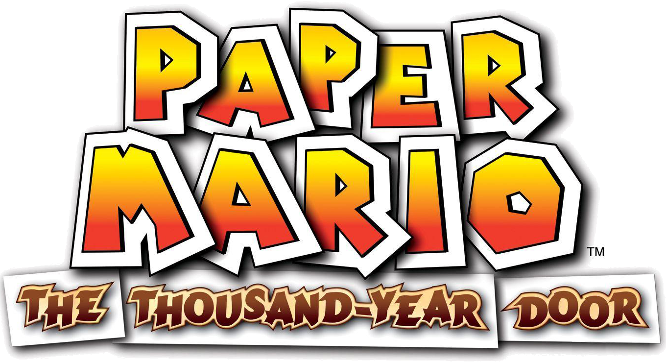 Best Paper Mario Game - Paper Mario Thousand Year Door Title (1360x739), Png Download