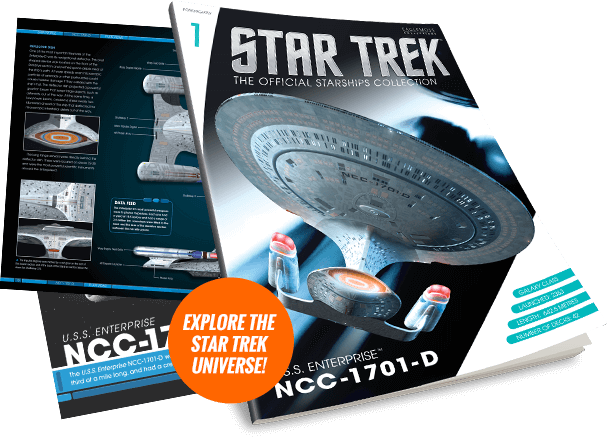 Each Ship Comes With A Special Collector's Magazine - Eaglemoss Star Trek Official Starship Collection Issue (607x439), Png Download