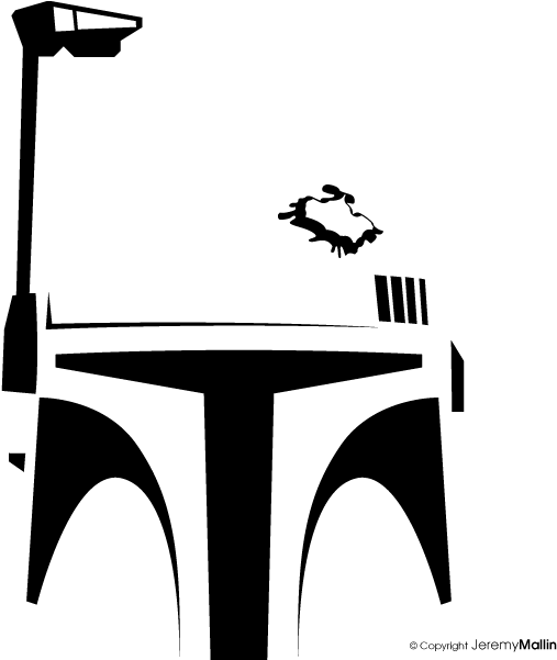 Fett Logo By Jeremym, In On Deviant - Boba Fett Helmet Logo Png (600x600), Png Download