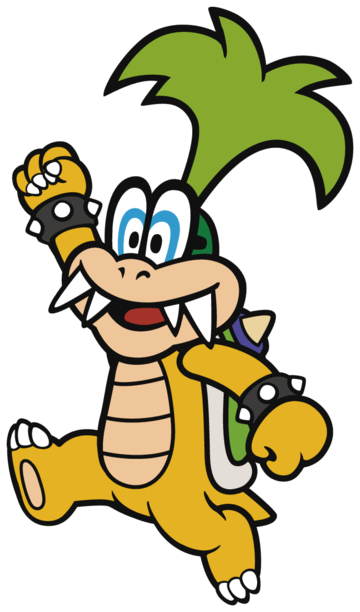 Pmcs Iggy - Iggy Paper Mario Color Splash (360x612), Png Download