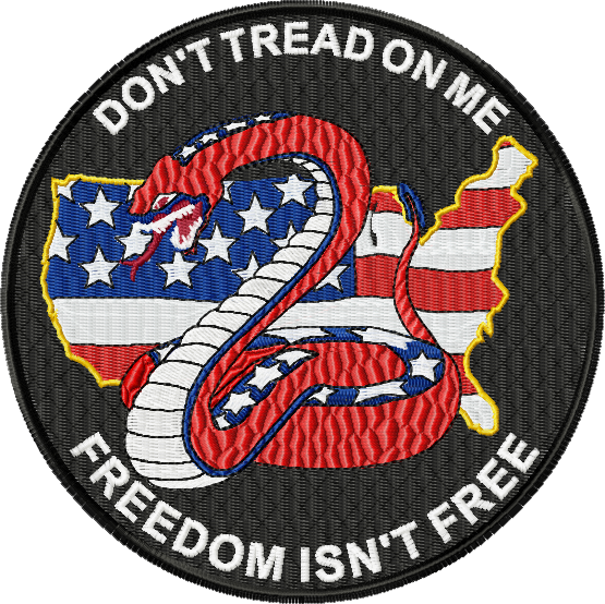 Don't Tread On Me 6" - 125th Fighter Squadron (555x554), Png Download