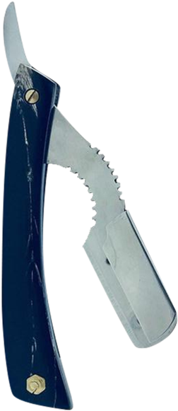 Real Horn Scale Straight Barber Razor In 2 Different - Razor (600x600), Png Download