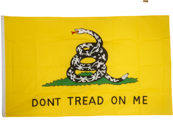Don't Tread On Me Gadsden Embroidered 2 Double Sided - Dont Tread On Me Flag Kaufen (640x426), Png Download