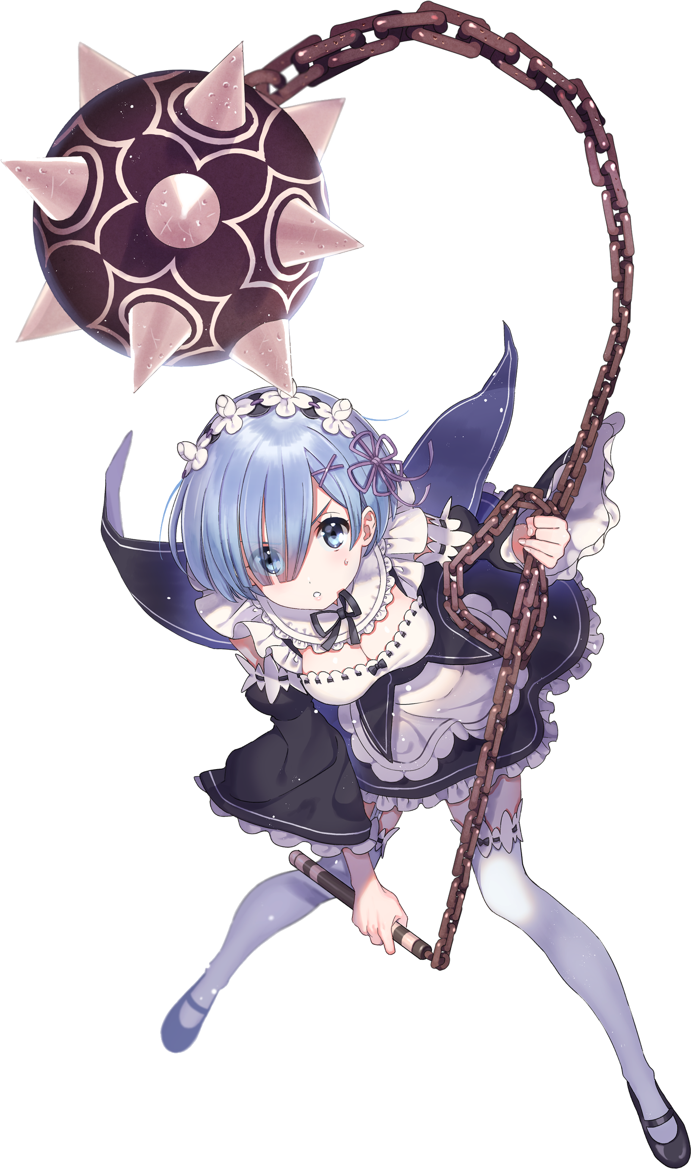 Rem - Re Zero Rem Morning Star (1493x2455), Png Download