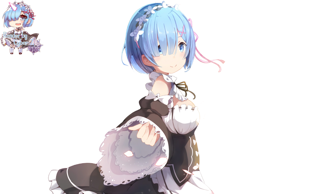 Re Zero Kara Hajimeru Rem (1024x635), Png Download