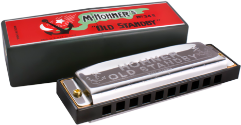 Hohner Old Standby Harmonica 10 Hole Diatonic Key Of (515x280), Png Download