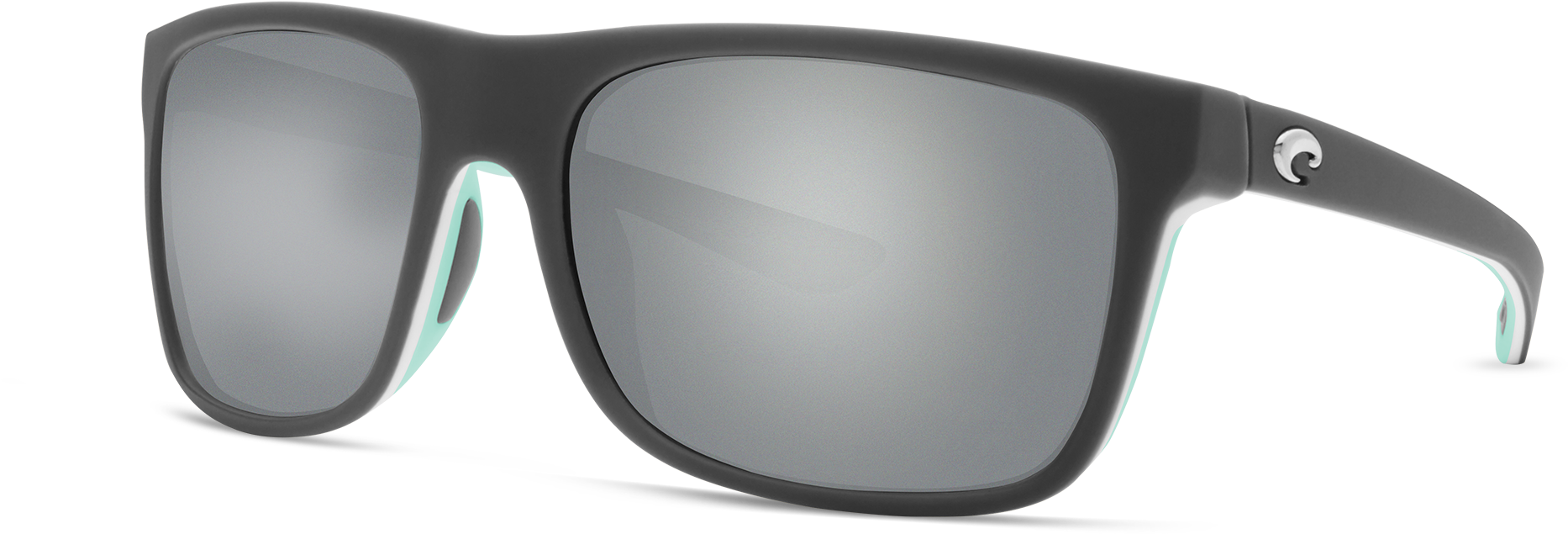 Costa Del Mar Remora Sunglasses In Matte Gray/white/mint, - Costa Del Mar (2000x1000), Png Download