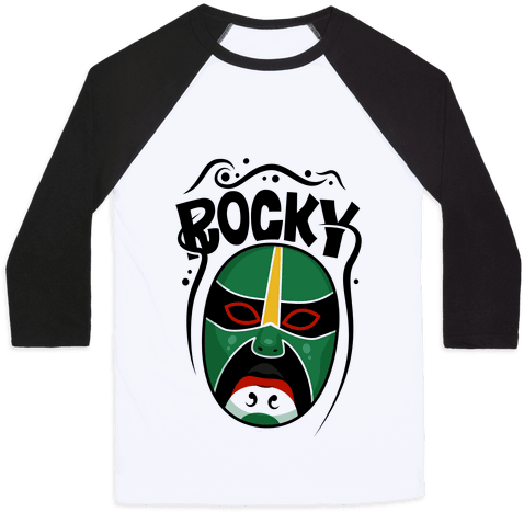Rocky Mask Baseball Tee - T Shirt Porco Rosso (484x484), Png Download
