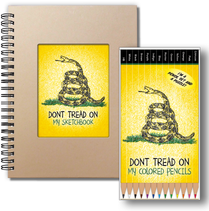Don't Tread On Me Pencil Set - Don't Tread On Me Sticker (rectangle) (432x432), Png Download
