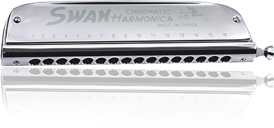 16 Hole 64 Tone Chromatic Boat-shaped Harmonica - Harmonica (750x700), Png Download