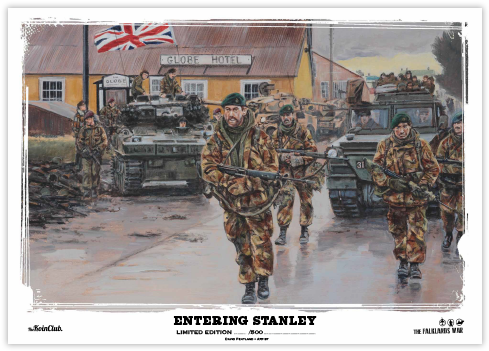Entering Stanley - Falklands War (500x500), Png Download