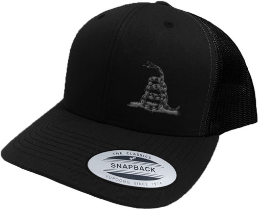 Don't Tread On Me Snap Back - Caps Out There Black Snapback - Dc (600x600), Png Download