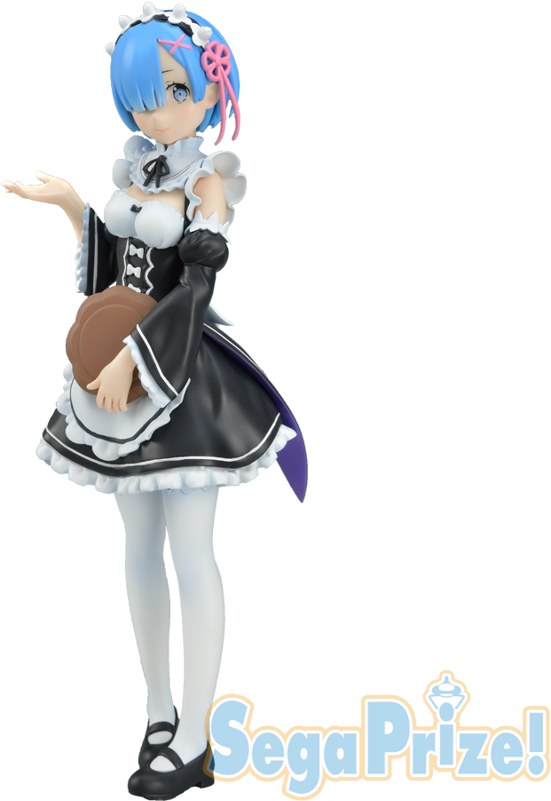Picture Of Re - Sega Starting Life In Another World: Rem Premium Figure (1000x1000), Png Download