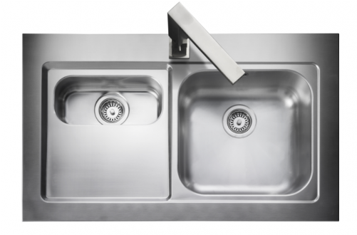 Mezzo Bowl & 1/2 Kitchen Sink - Top View Sink Png (500x500), Png Download