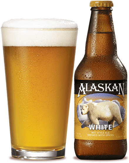 Alaskan White - Alaskan White Wheat Ale - 12 Fl Oz Bottle (619x583), Png Download