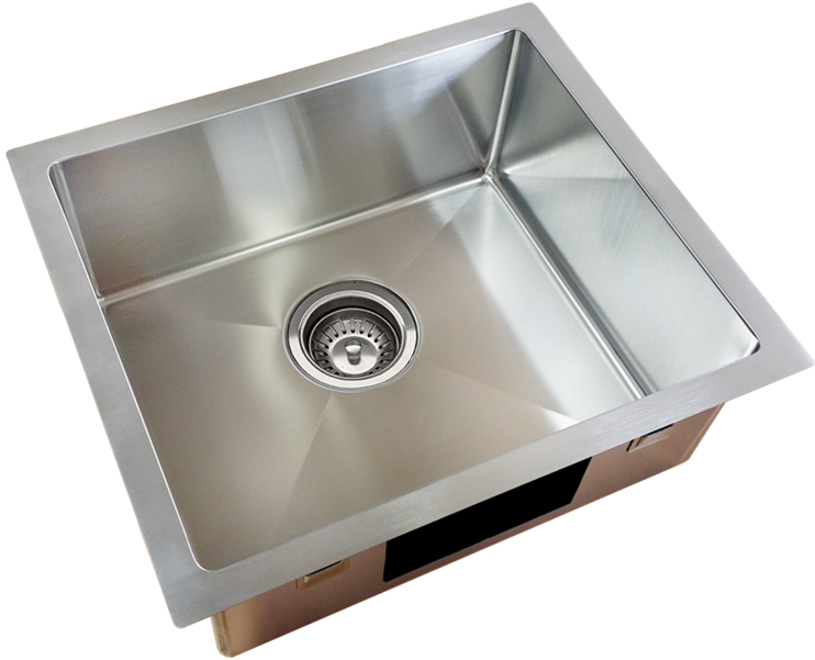 Everhard Squareline Plus Single Bowl Kitchen Sink - Sink (800x800), Png Download