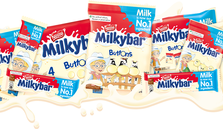 6 - Nestle Milky Bar Buttons Delivered To Ireland (768x445), Png Download