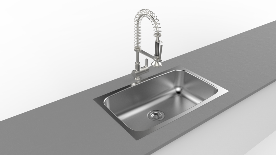 Load In 3d Viewer Uploaded By Anonymous - Sink Render (960x539), Png Download