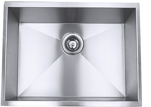 Professional Kitchen Line - Stainless Steel Undermount Single Square Bowl Kitchen (750x496), Png Download