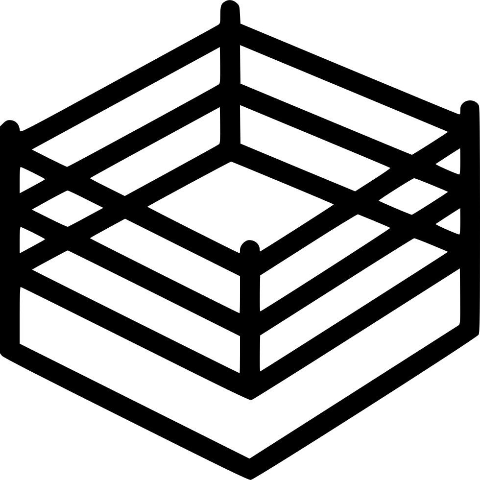 Boxing Ring - - Wrestling Ring Clip Art (980x980), Png Download