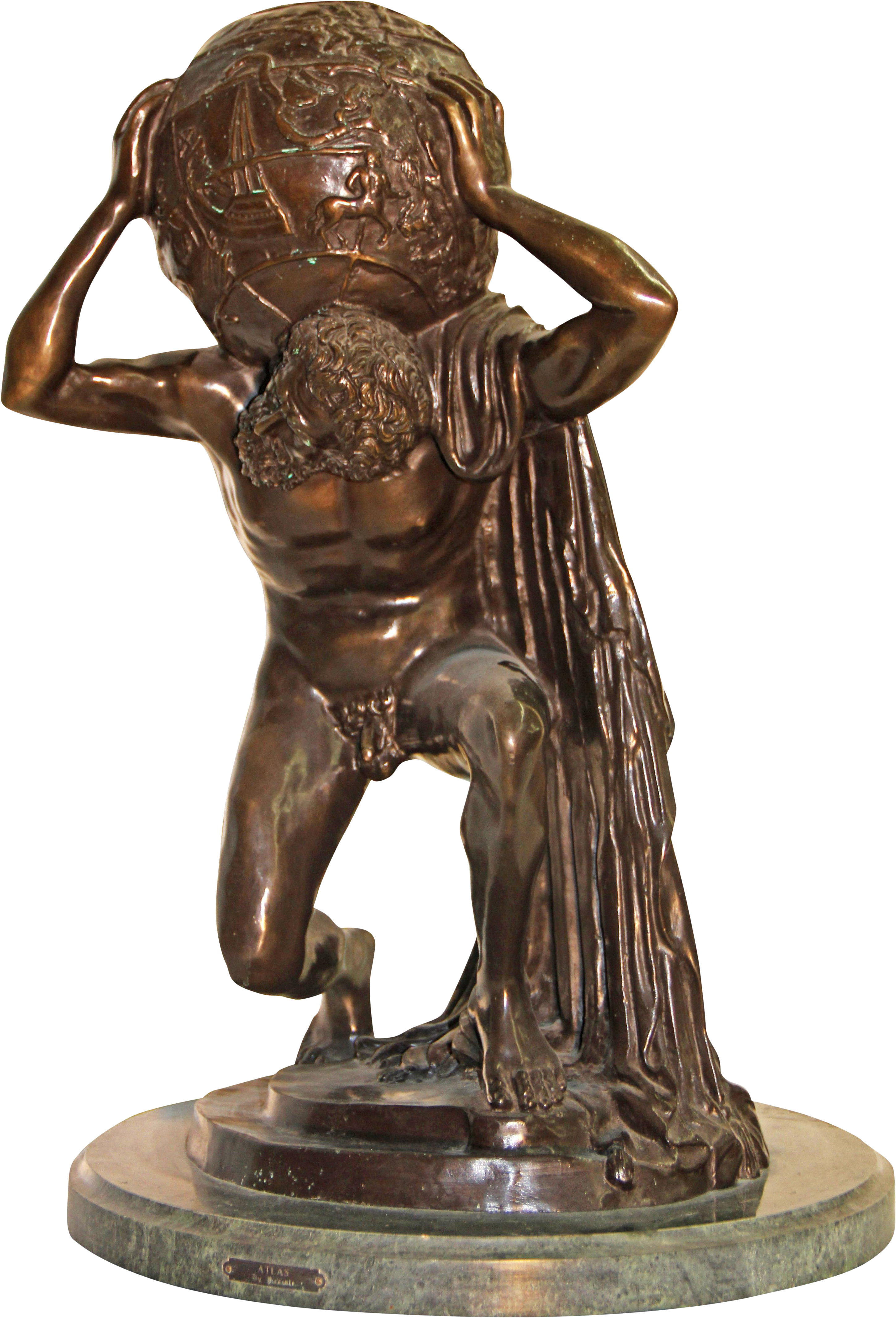 Picture Download Atlas Drawing Sculpture - Farnese Atlas (4743x4743), Png Download