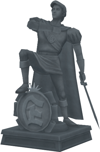 Statue Du Prince Eric Khii - Statue (334x499), Png Download