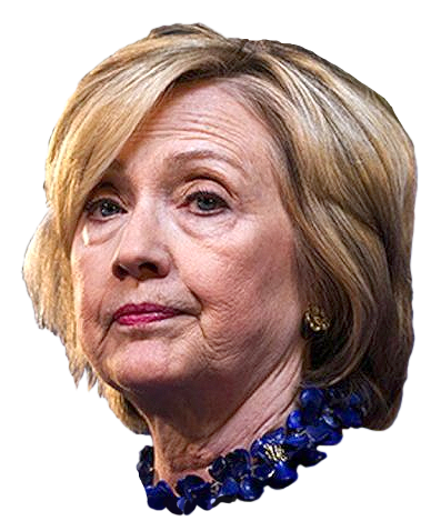 Hillary Head Png - Hillary Clinton Head Transparent (500x500), Png Download