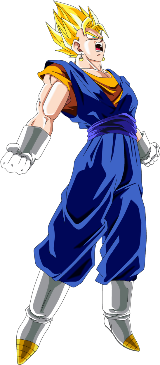 Vegito - Vegetto Azul (625x1278), Png Download