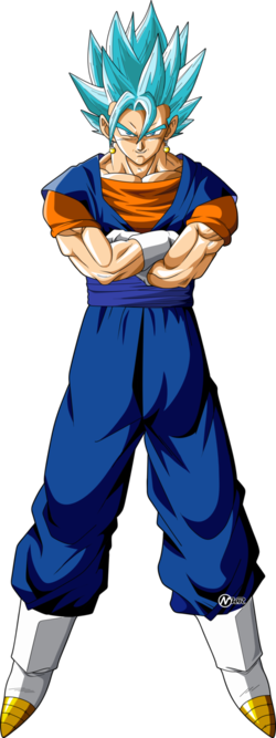 Vegito Ssj Blue - Vegito Blue Full Body (250x667), Png Download