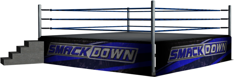 Smack Down Wrestling Ring (800x319), Png Download