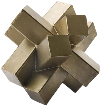 Regina Andrew Abstract Sculpture, Brass (372x372), Png Download