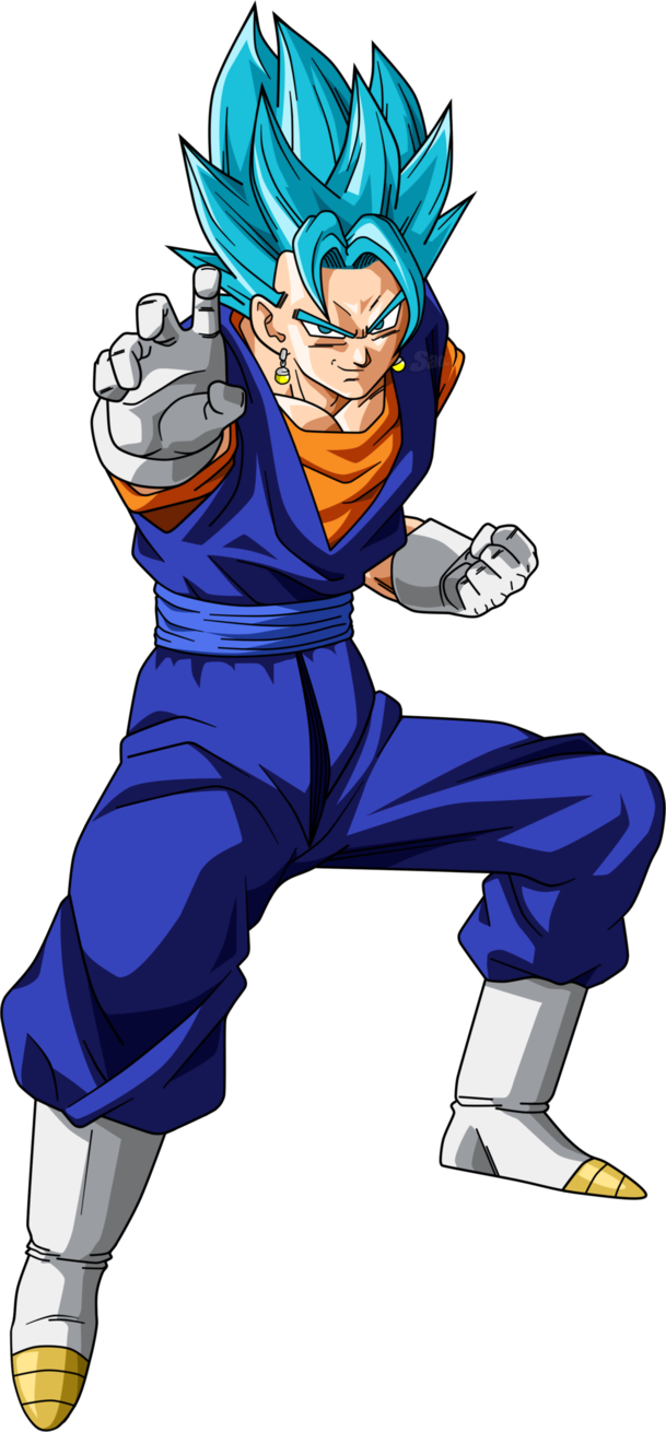 Vegetto Ssj Blue - Dragon Ball Super Vegetto Ssj Blue (609x1310), Png Download