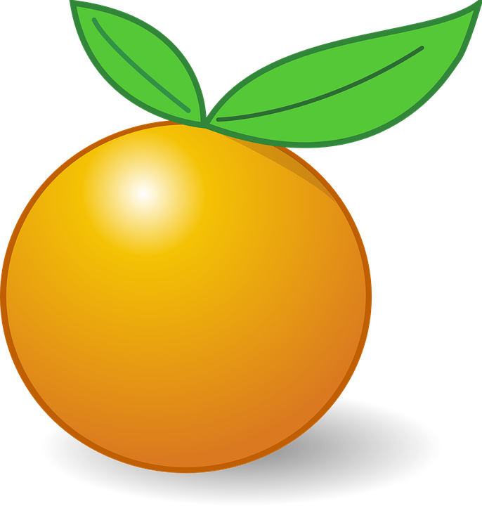 Citrus Clipart Orange Fruit - Gambar Buah Jeruk Kartun (686x720), Png Download