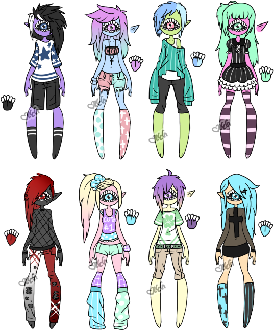 Closed By Obscenebarbie - Xynthii Adopts (554x650), Png Download